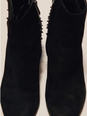 Sam Edelman Womens 6.5M Heath Studded Ankle Heeled Black Booties